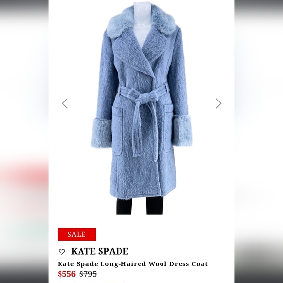 Kate Spade hairy wool coat - Picture 7 of 7